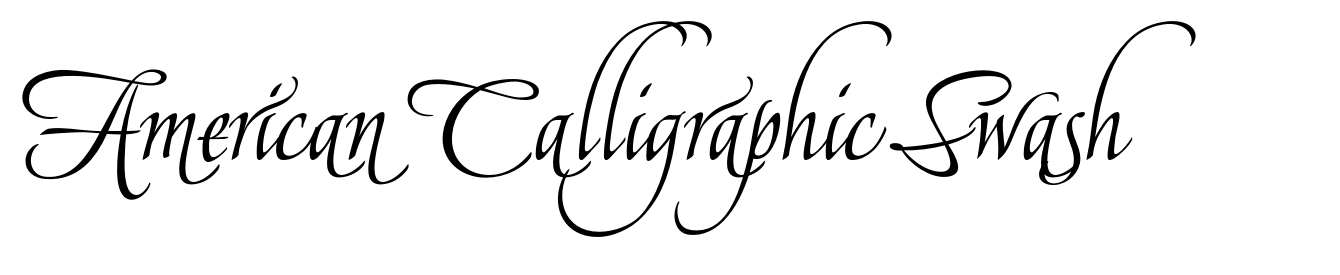 American Calligraphic Swash